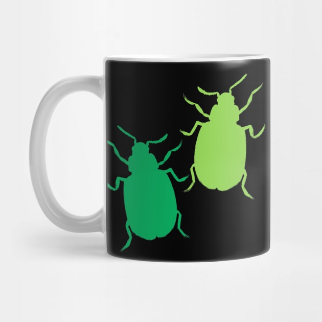 Green Beetle Bugs by IvyLilyArt